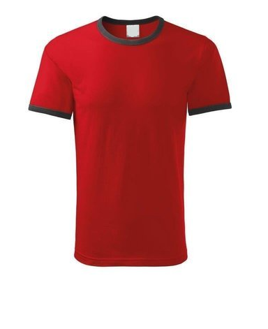 Koszulka czerwona z lamówką-wyp - Tulzo